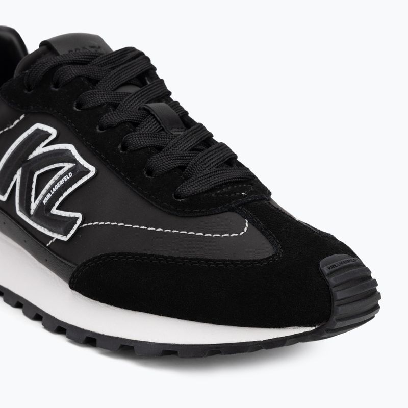 KARL LAGERFELD дамски обувки Kairo Kl Sidetrim черна кожа/текстил 7