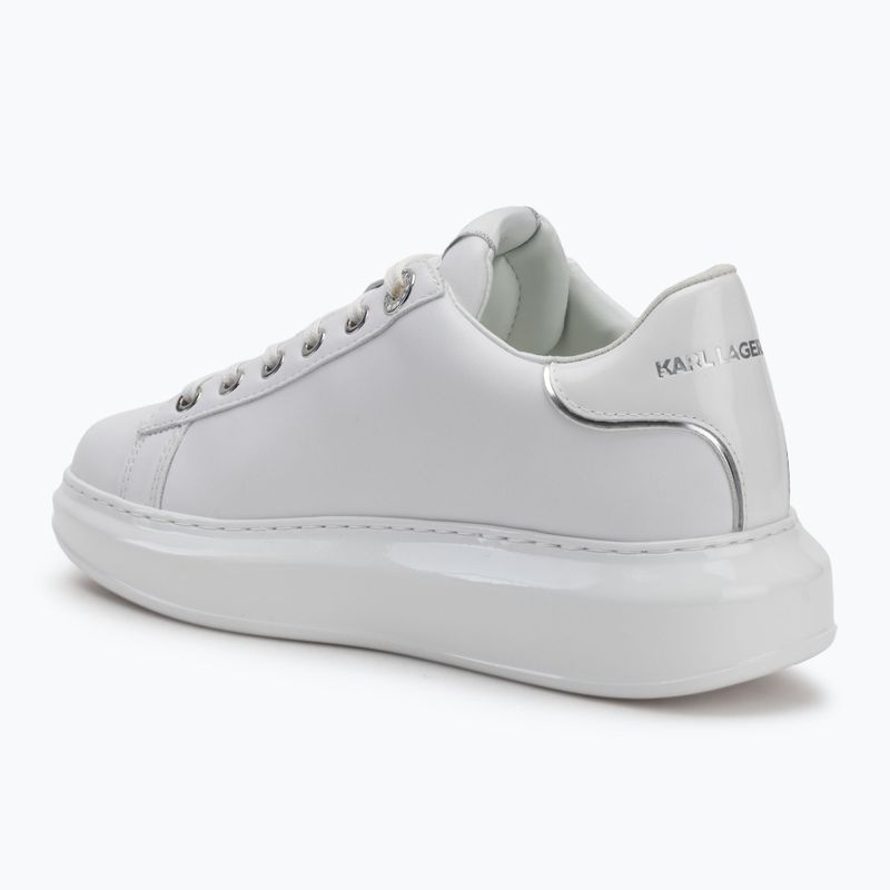 Дамски обувки KARL LAGERFELD Kapri Signia Shine white leather/mono 3