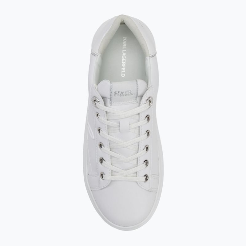 Дамски обувки KARL LAGERFELD Kapri Signia Shine white leather/mono 5