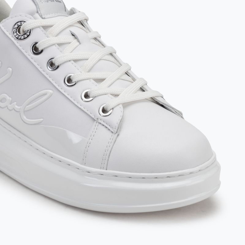 Дамски обувки KARL LAGERFELD Kapri Signia Shine white leather/mono 7