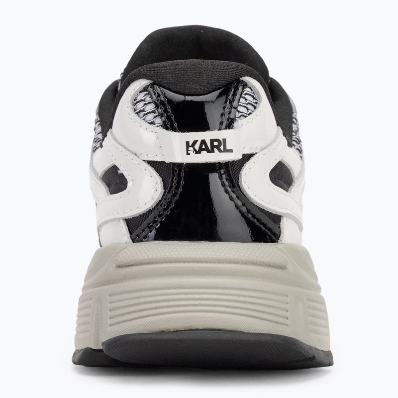 KARL LAGERFELD дамски обувки Orion Sidetrim черни от кожа/текстил с бял цвят 6