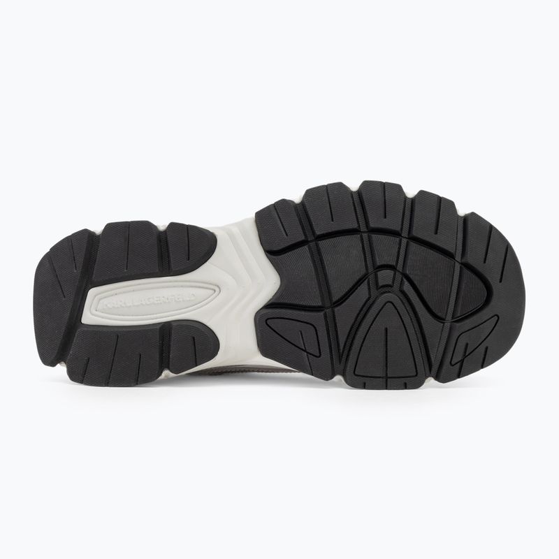 KARL LAGERFELD дамски обувки Orion Sidetrim бяла кожа/текстил със сребро 4