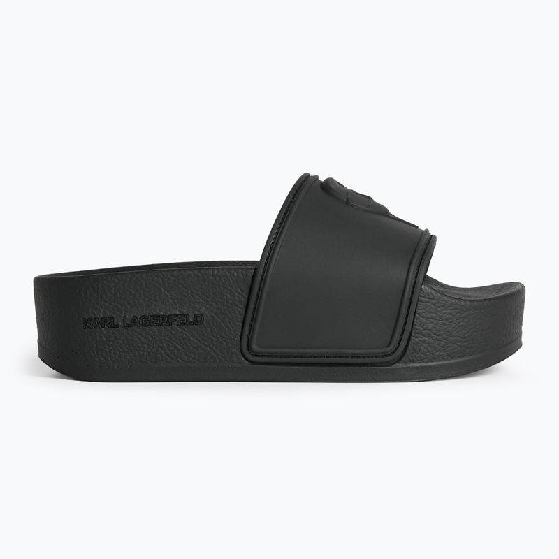Дамски джапанки KARL LAGERFELD Kondo Maxi Nft Relief black rubber