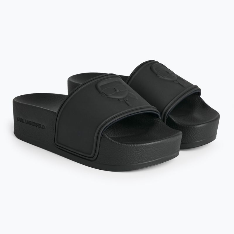Дамски джапанки KARL LAGERFELD Kondo Maxi Nft Relief black rubber 2