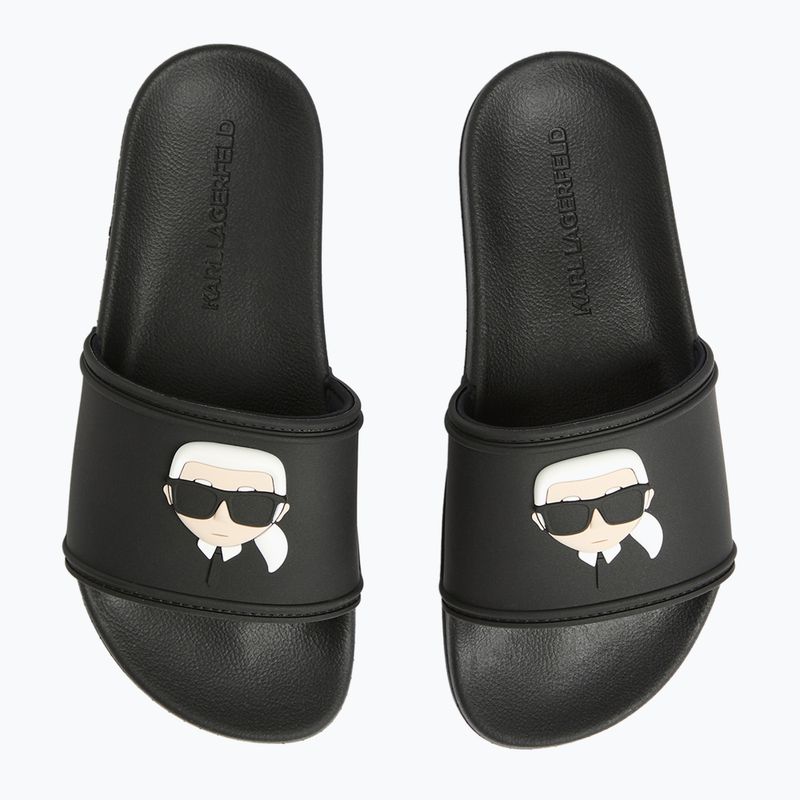 KARL LAGERFELD дамски джапанки Kondo 2.0 NFT black rubber 4