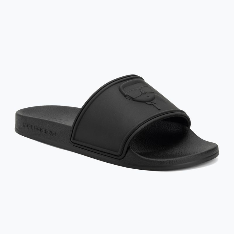 KARL LAGERFELD дамски джапанки Kondo 2.0 NFT Relief black rubber