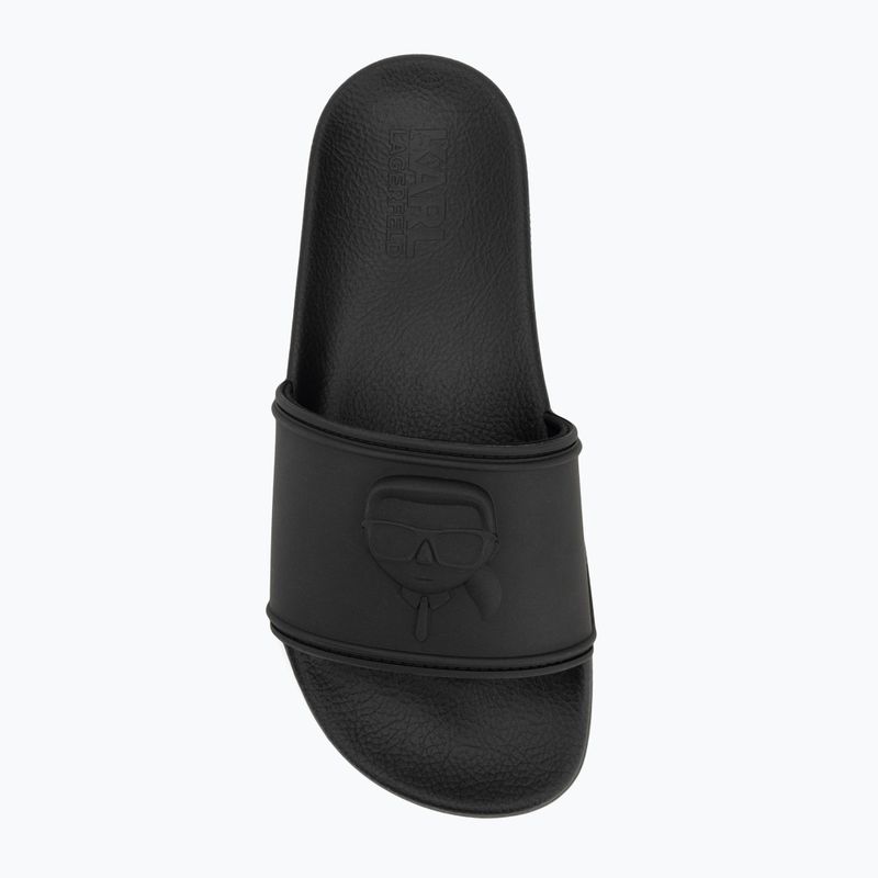 KARL LAGERFELD дамски джапанки Kondo 2.0 NFT Relief black rubber 5