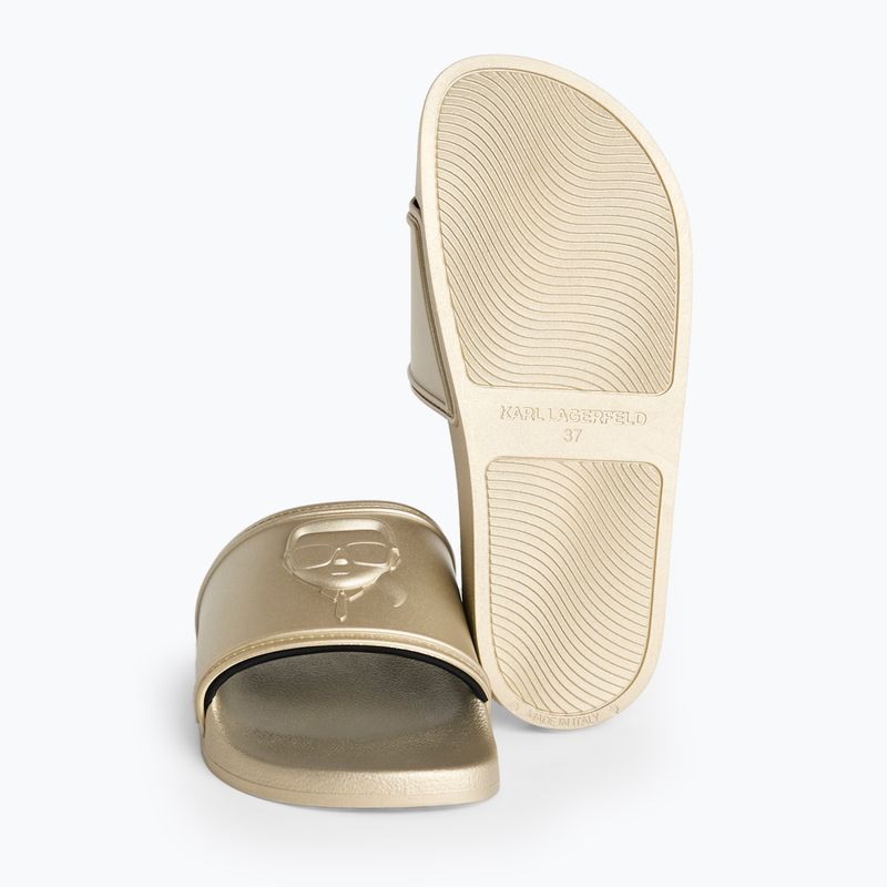 KARL LAGERFELD дамски джапанки Kondo 2.0 NFT Relief gold rubber 12