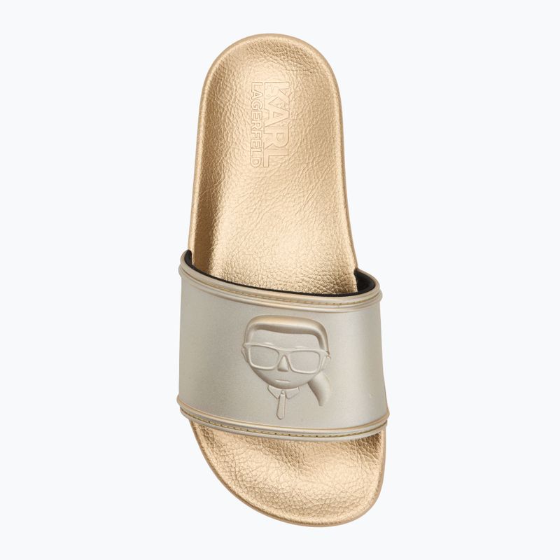 KARL LAGERFELD дамски джапанки Kondo 2.0 NFT Relief gold rubber 5