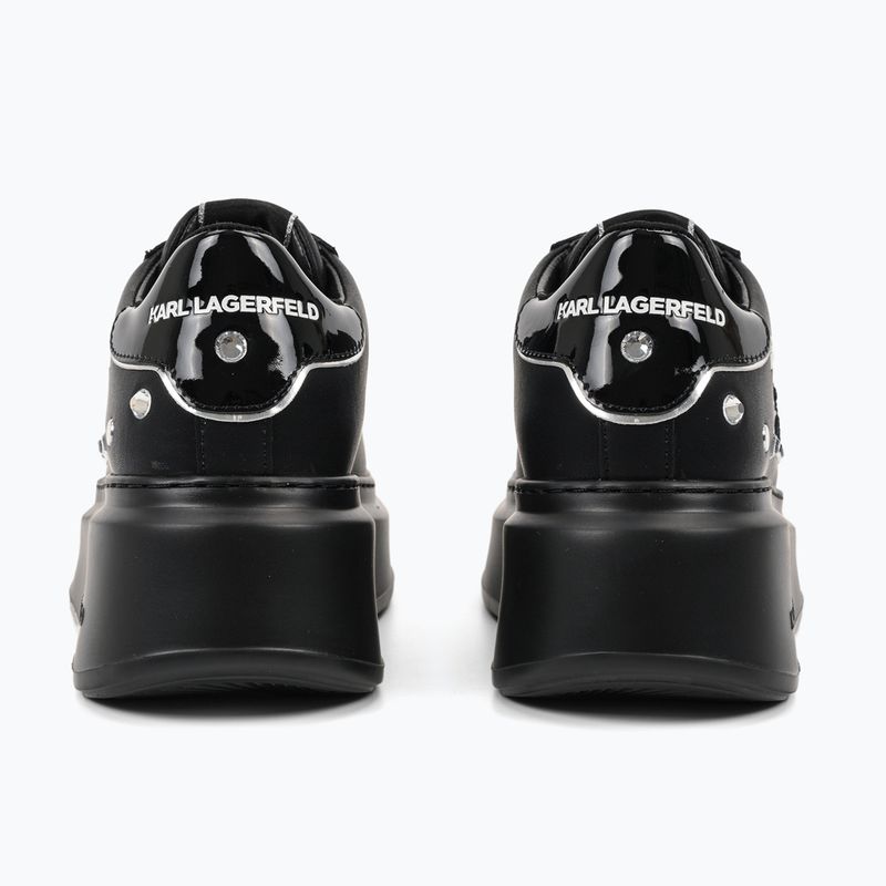 KARL LAGERFELD дамски обувки Anakapri Autograph Studs черна кожа със сребро 2