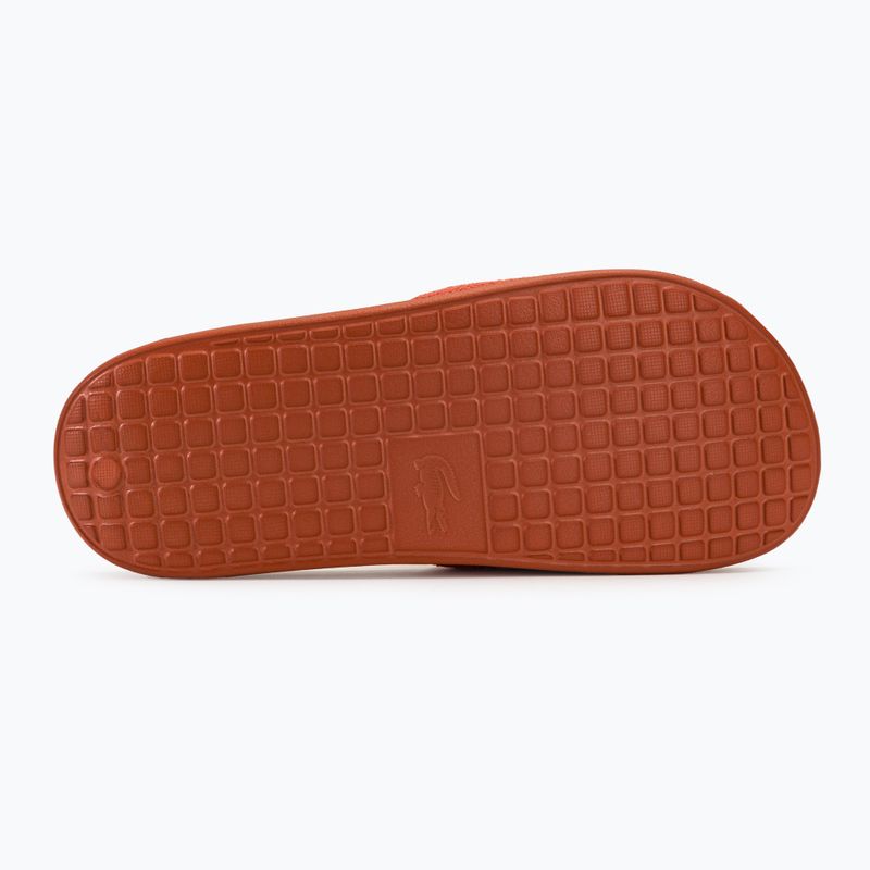 Мъжки чехли Lacoste 47CMA0013 dark orange/dark orange 4
