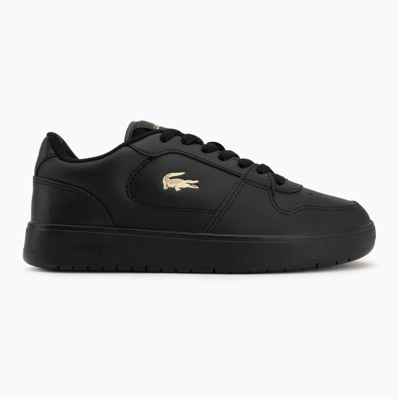 Дамски обувки Lacoste Court Ace Leather black/gold 2