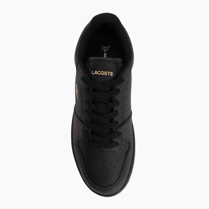 Дамски обувки Lacoste Court Ace Leather black/gold 5