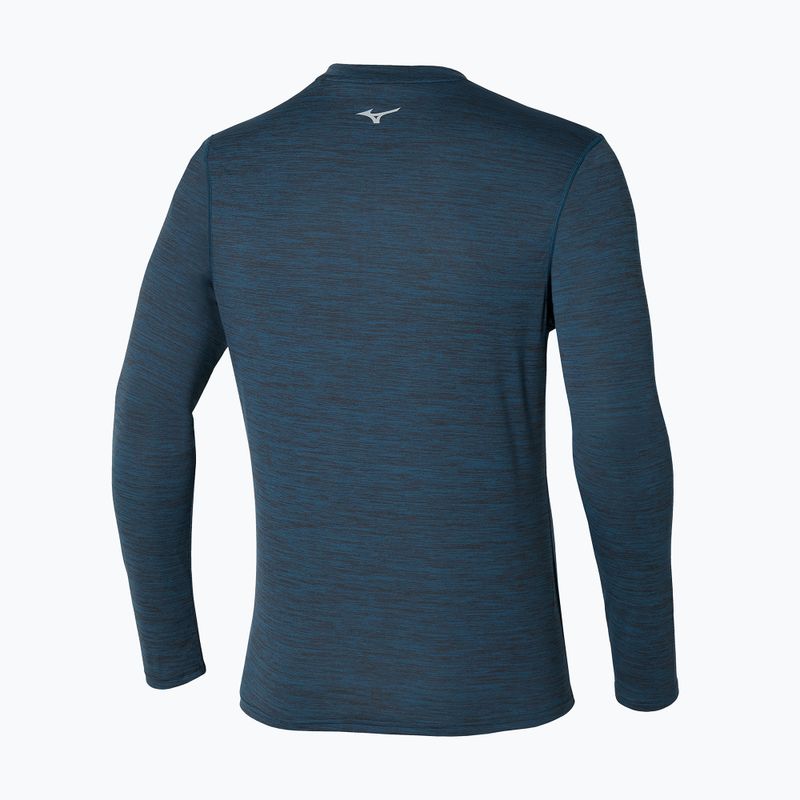 Мъжка тениска за бягане с дълъг ръкав Mizuno Impulse Core Half Zip blue wing teal 2