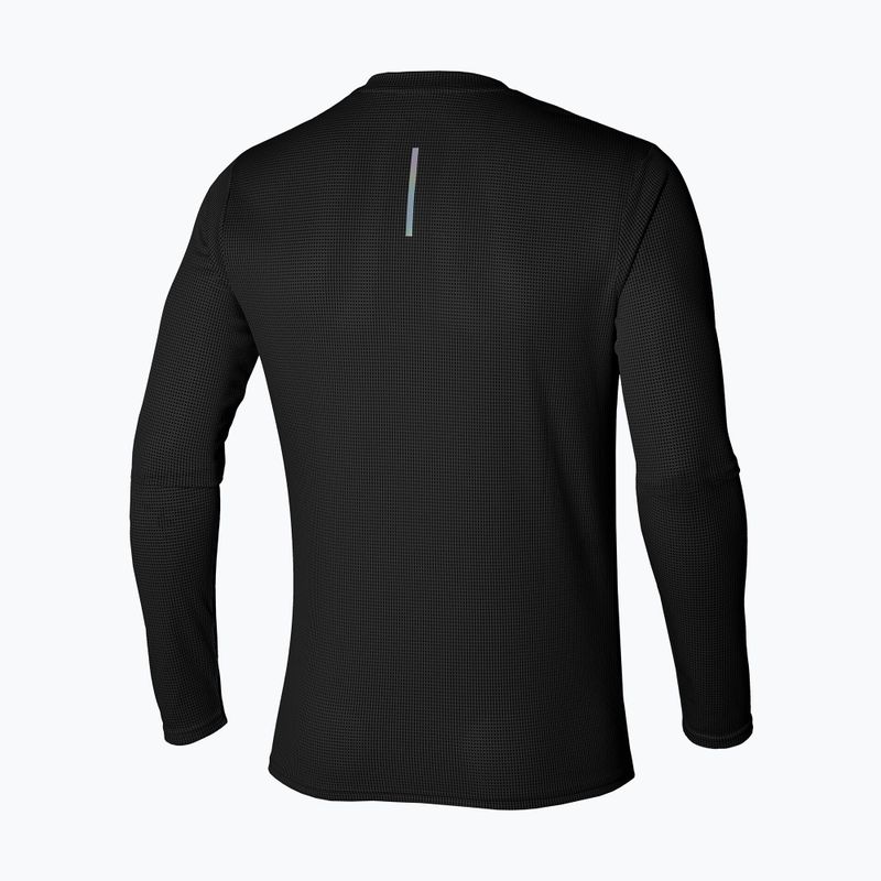 Мъжка тениска за бягане с дълъг ръкав Mizuno Dryaeroflow Half Zip black 2