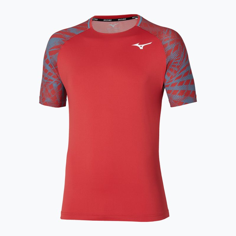 Мъжка тениска за тенис Mizuno Mugen Shadow Tee salsa