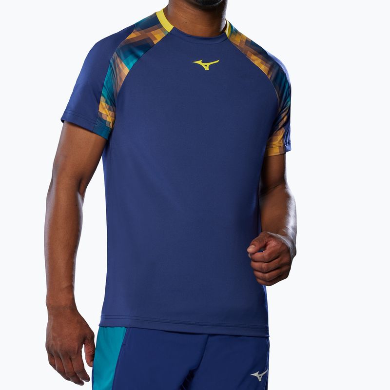 Мъжка тениска Mizuno Frontier Shadow Tee bellwether blue