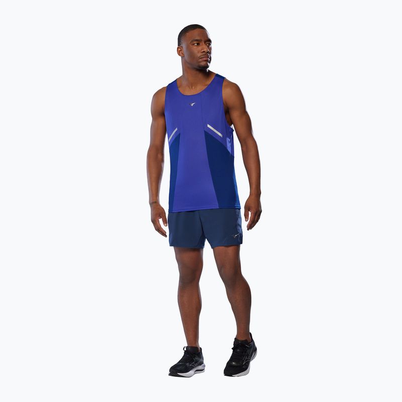 Мъжка тениска за бягане Mizuno DryAeroFlow Tank reflexblue 2