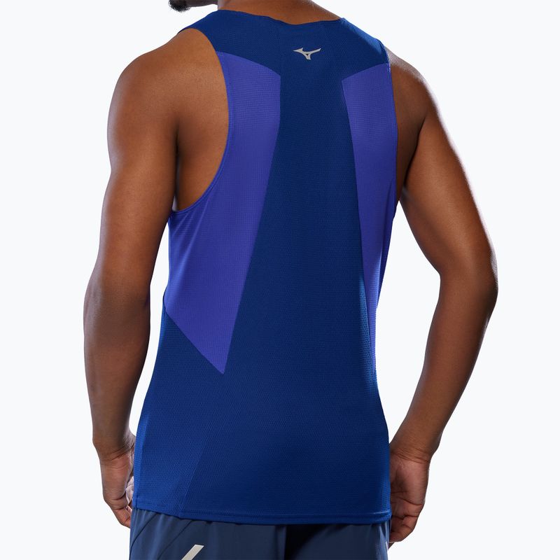 Мъжка тениска за бягане Mizuno DryAeroFlow Tank reflexblue 3