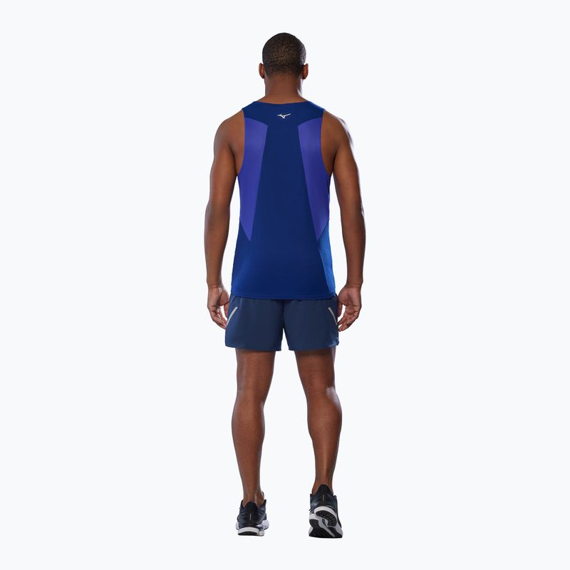 Мъжка тениска за бягане Mizuno DryAeroFlow Tank reflexblue 4