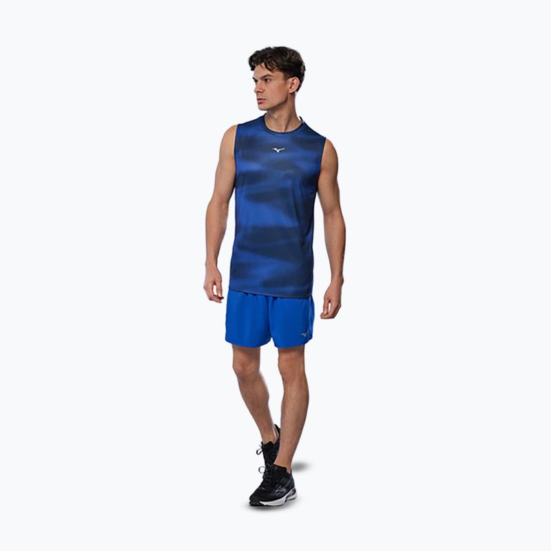 Мъжка тениска за бягане Mizuno Core Graphic без ръкави reflex blue 2