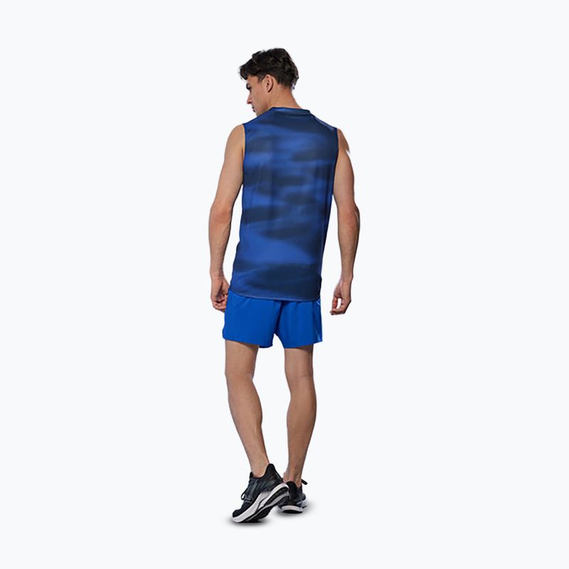 Мъжка тениска за бягане Mizuno Core Graphic без ръкави reflex blue 4