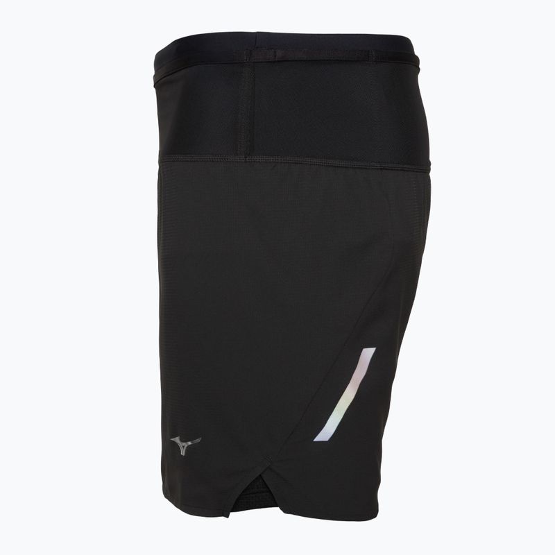 Мъжки къси панталони за бягане Mizuno Trail ER 2IN1, черни 3