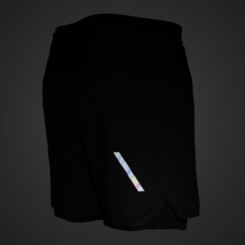 Мъжки къси панталони за бягане Mizuno Trail ER 2IN1, черни 7