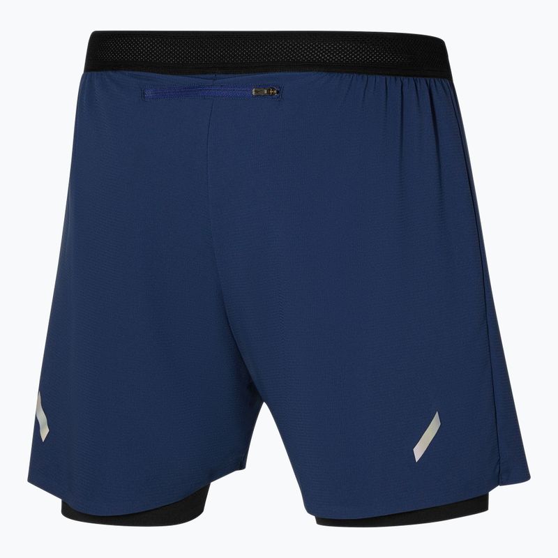 Мъжки шорти за бягане Mizuno Tech Light 5.5" 2IN1 estate blue 2