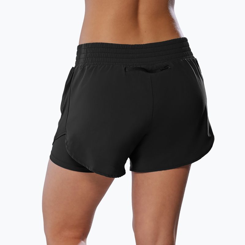 Дамски къси панталони за бягане Mizuno 2IN1 4.5" черни 2