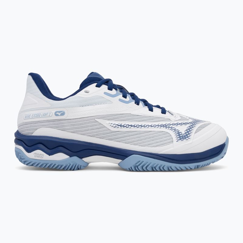 Дамски обувки за тенис Mizuno Wave Exceed Light 2 CC white/ bellwether blue/ bel air blue 2