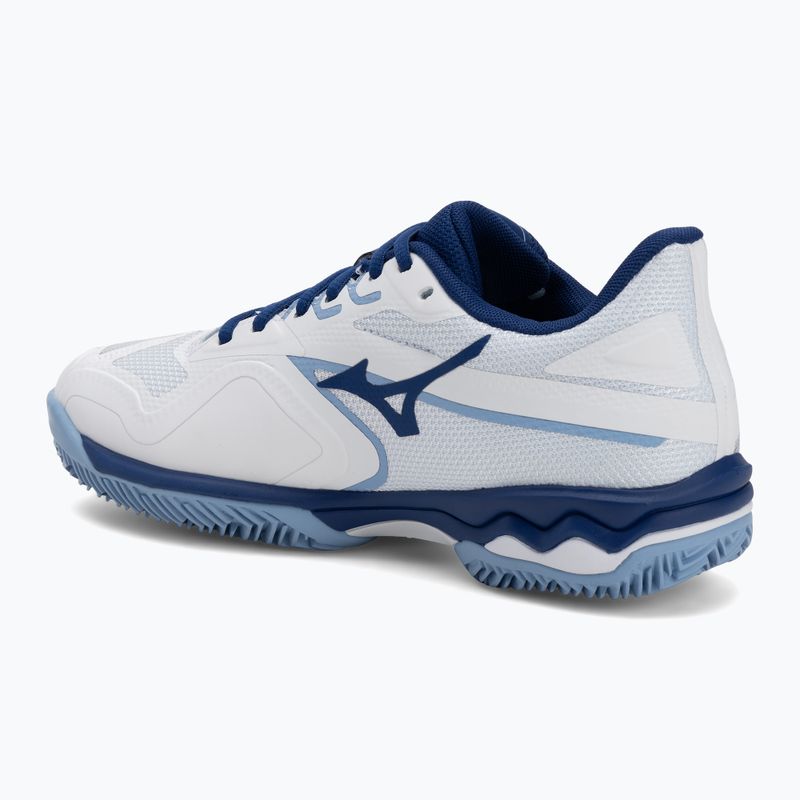 Дамски обувки за тенис Mizuno Wave Exceed Light 2 CC white/ bellwether blue/ bel air blue 3