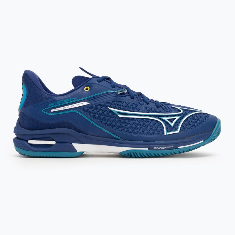Мъжки обувки за тенис Mizuno Wave Exceed Tour 6 CC bellwether blue/ white/ fjord blue 2