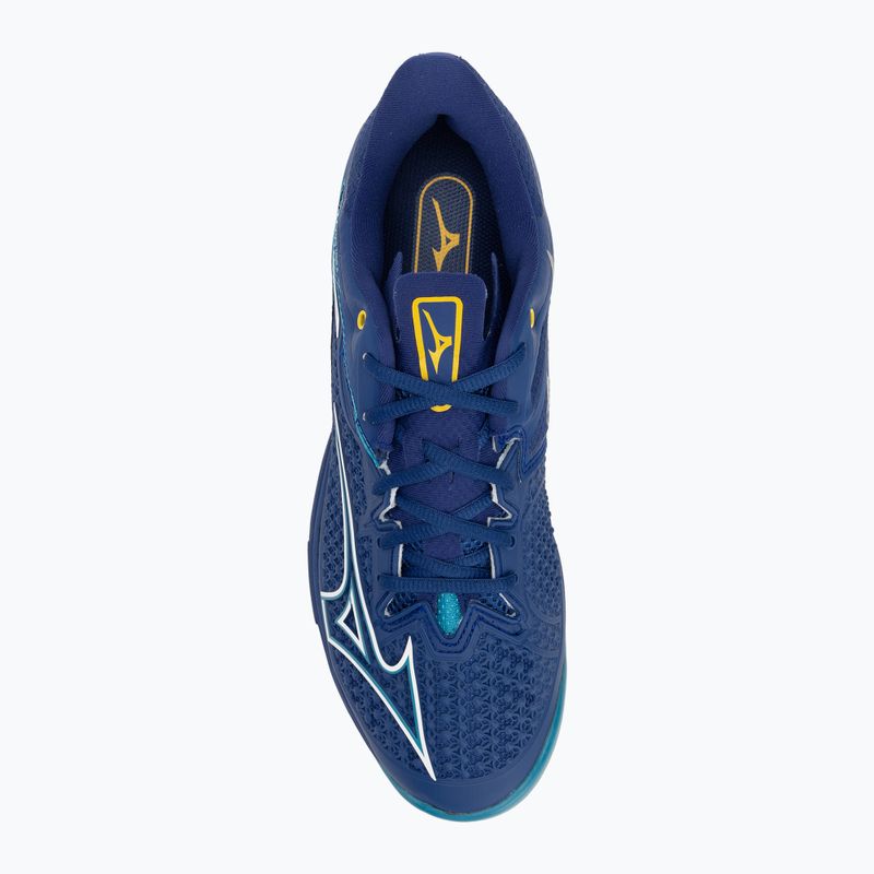 Мъжки обувки за тенис Mizuno Wave Exceed Tour 6 CC bellwether blue/ white/ fjord blue 5
