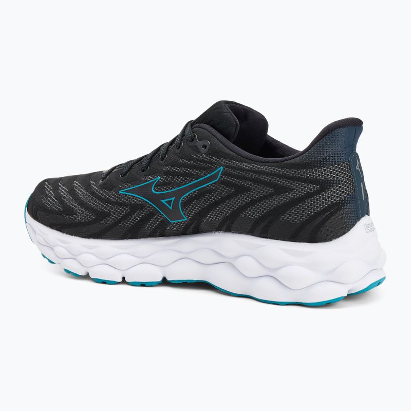 Мъжки обувки за бягане Mizuno Wave Sky 8 black/black/emamel blue 3