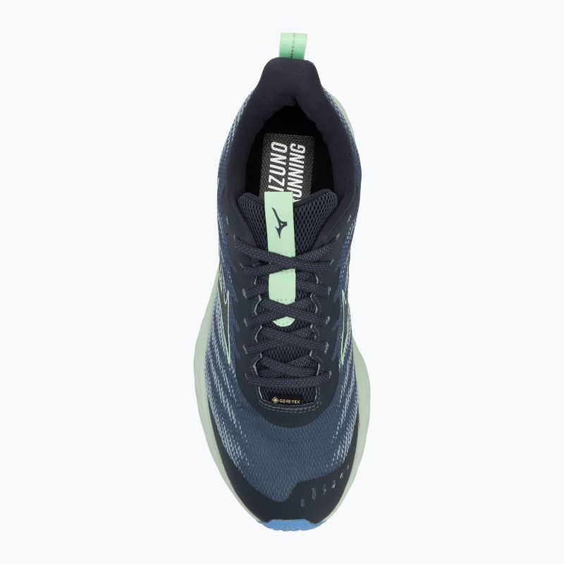 Мъжки обувки за бягане Mizuno Wave Rider GTX 2 vintage indigo / neo mint / front blue 5