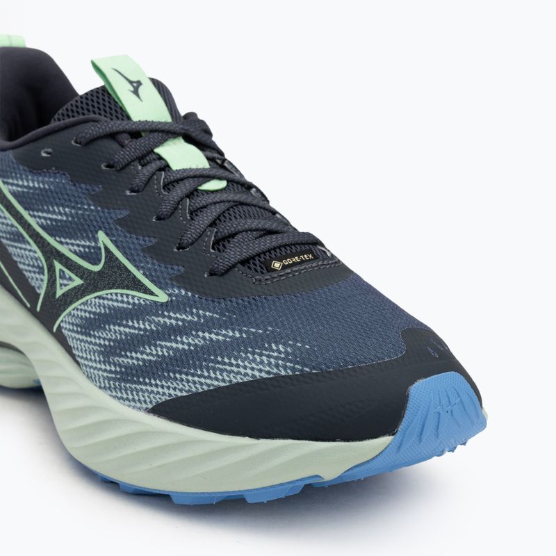 Мъжки обувки за бягане Mizuno Wave Rider GTX 2 vintage indigo / neo mint / front blue 7