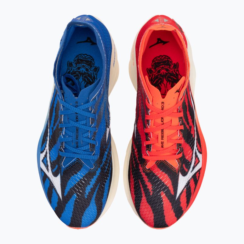 Mizuno Wave Rebellion Pro 3 запалване червено/виолетово/баскетболно синьо обувки за бягане 5