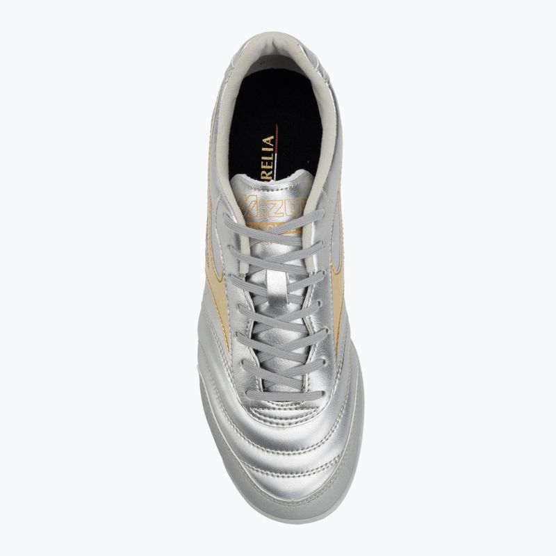 Mizuno Morelia Sala Pro TF мъжки футболни обувки galaxy silver/gold/gold 5