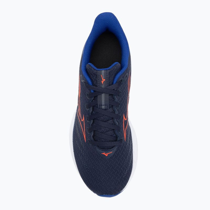 Детски обувки за бягане Mizuno Enerzy Rider Jr peacoat/ignitionred/ reflective blue 5