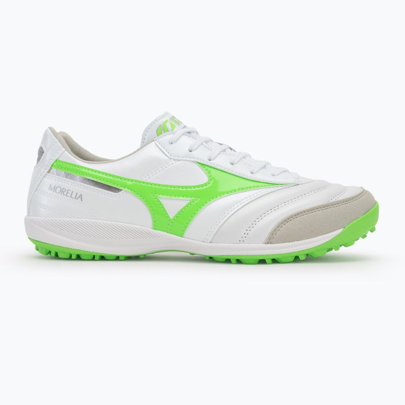 Мъжки футболни обувки Mizuno Morelia Sala Elite TF white/neon green/galaxy silver 2