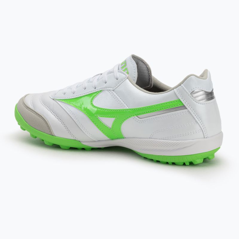 Мъжки футболни обувки Mizuno Morelia Sala Elite TF white/neon green/galaxy silver 3