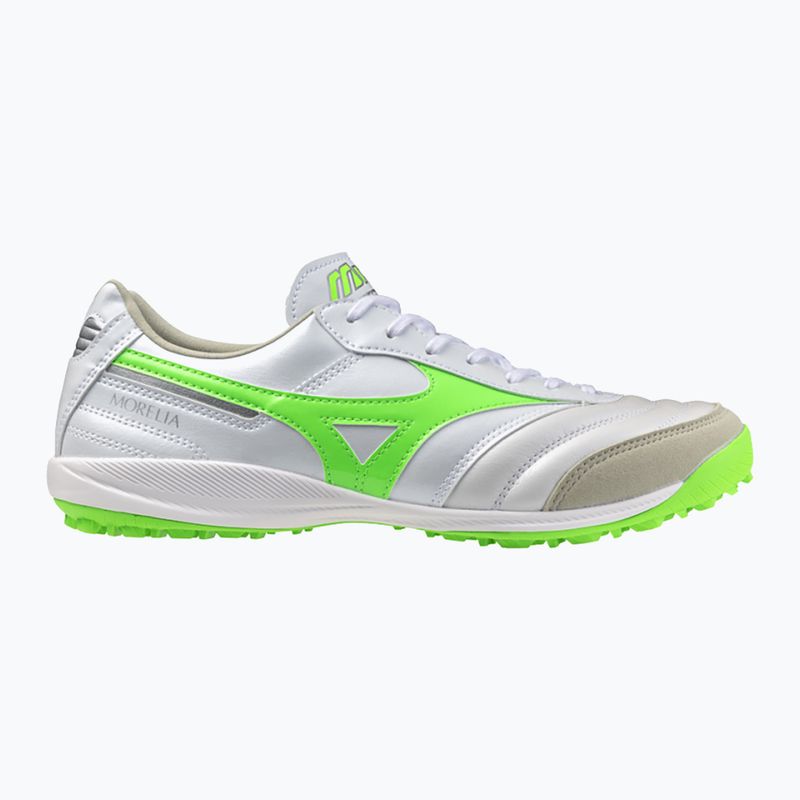 Мъжки футболни обувки Mizuno Morelia Sala Elite TF white/neon green/galaxy silver