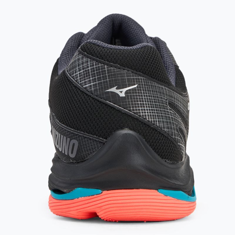 Обувки за волейбол Mizuno Wave Voltage 2 black/neon flame/peacock blue 6