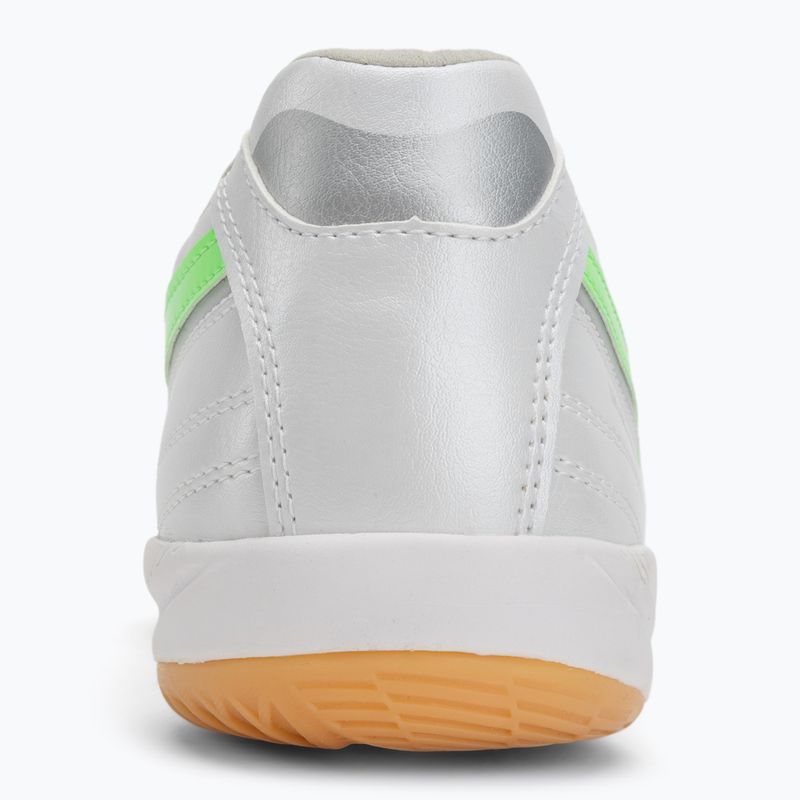 Мъжки футболни обувки Mizuno Morelia Sala Pro IN white/neon green/galaxy silver 6