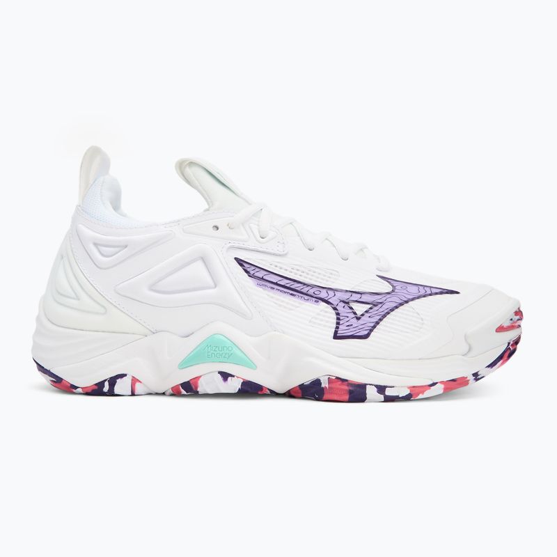 Обувки за волейбол Mizuno Wave Momentum 3 white/violet indigo/camellia rose 2