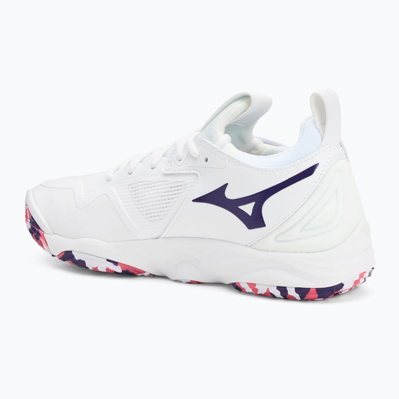 Обувки за волейбол Mizuno Wave Momentum 3 white/violet indigo/camellia rose 3
