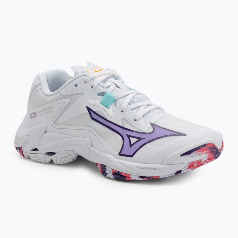 Дамски волейболни обувки Mizuno Wave Lightning Z8 бели/виолетов индиго/camelliaros