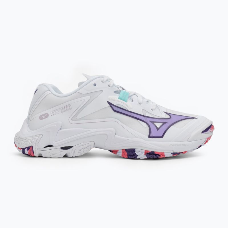 Дамски волейболни обувки Mizuno Wave Lightning Z8 бели/виолетов индиго/camelliaros 2