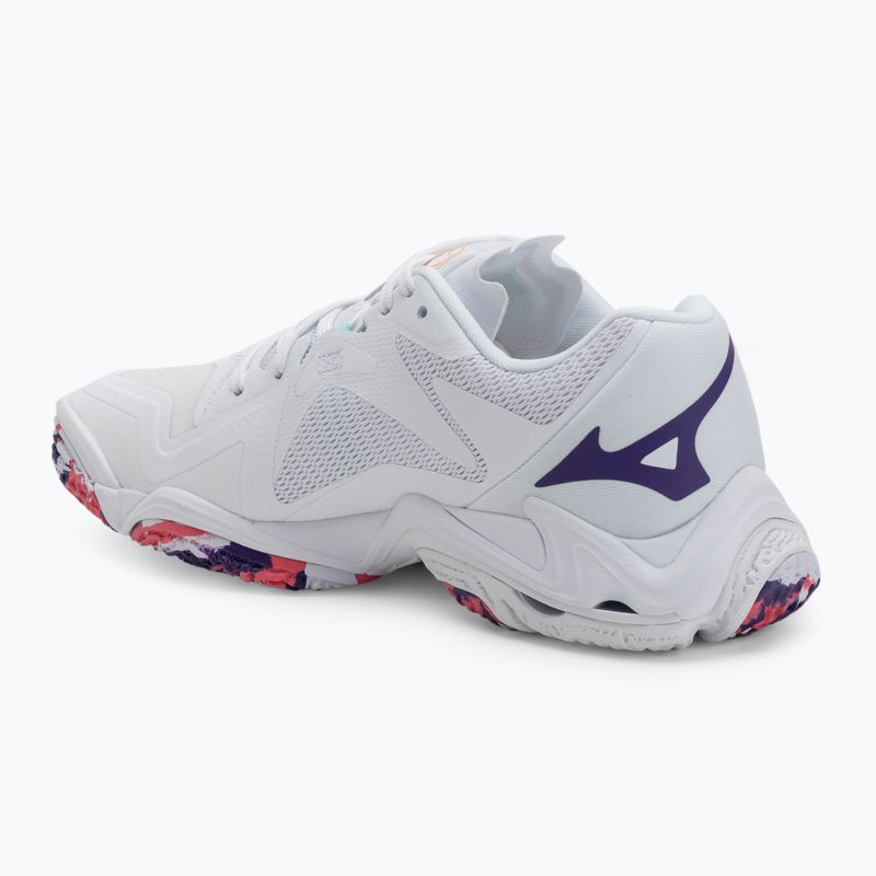 Дамски волейболни обувки Mizuno Wave Lightning Z8 бели/виолетов индиго/camelliaros 3